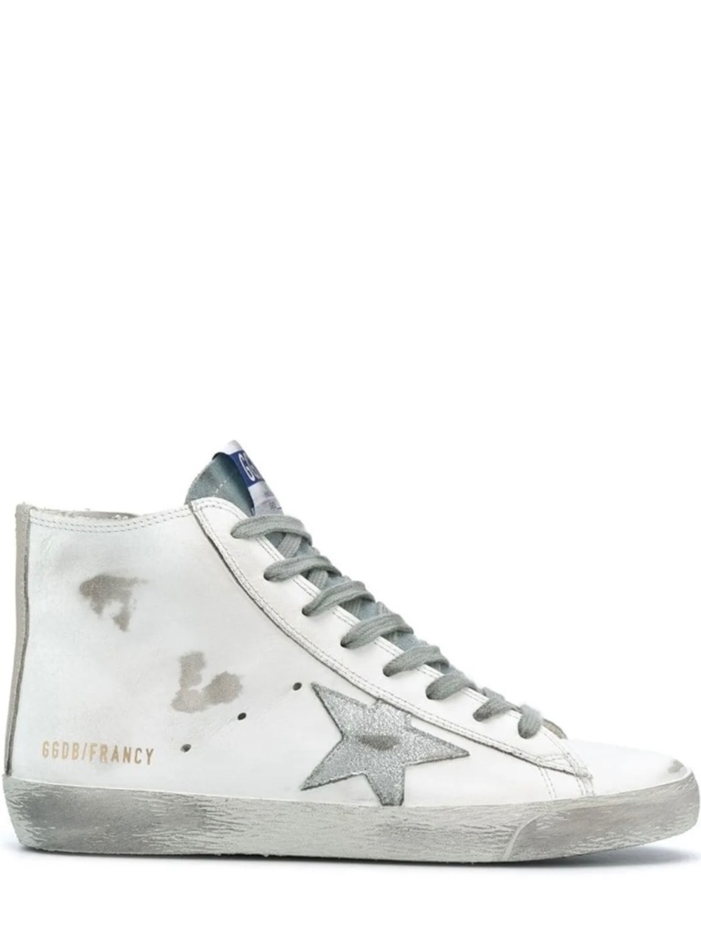 Like New GOLDEN GOOSE MENS FLANCY HIGH TOP SNEAKERS SIZE 44